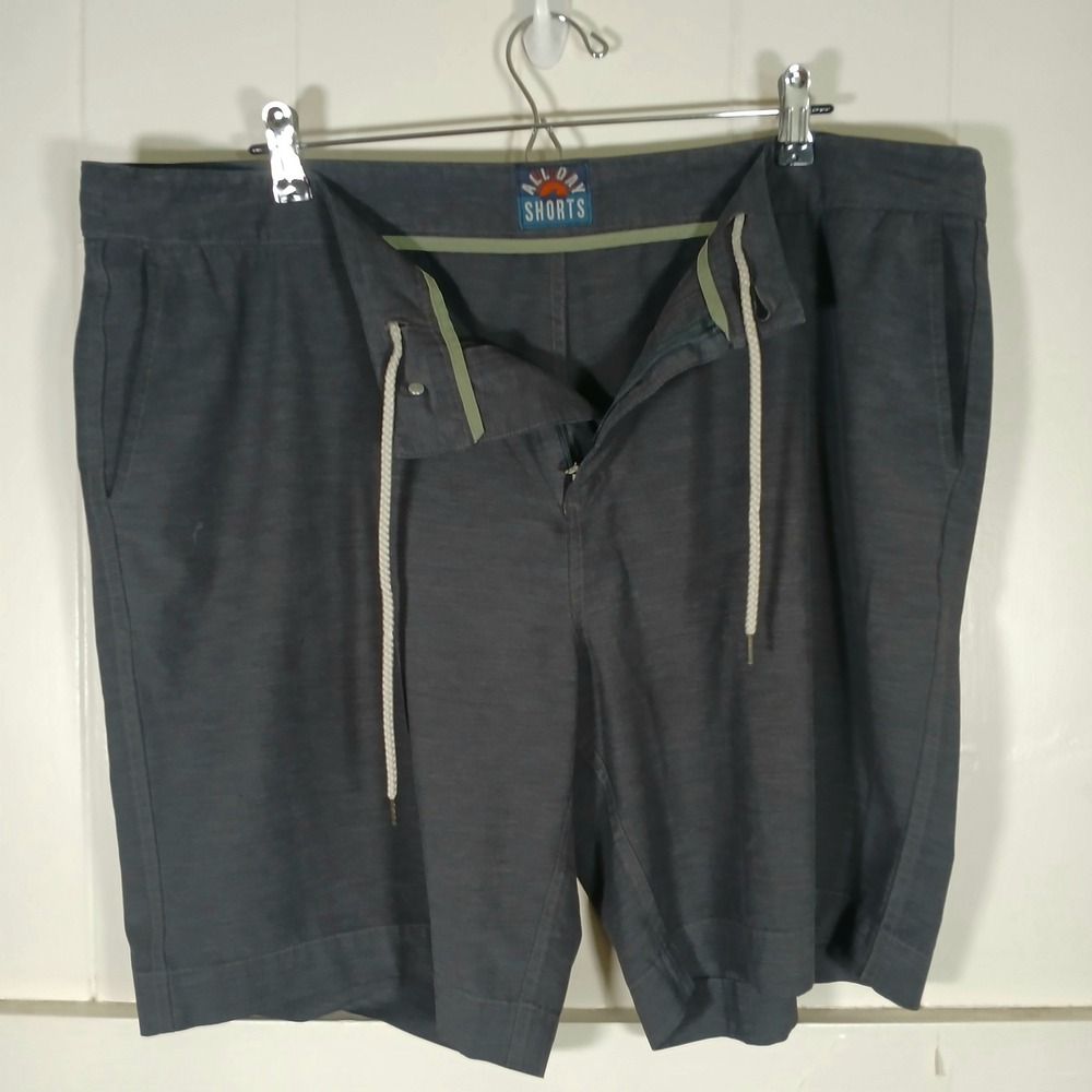 Faherty All Day Shorts Men 40 Charcoal Grey Hybrid Stretch MSC0007 - Picture 2 of 11